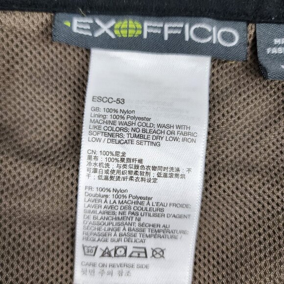 SOLD Ex Officio Shorts Mens 38x8 Brown Bermuda Hiking Short Belted Netted Lining - Picture 5 of 9